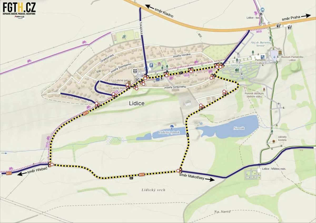 V sobotu 30. 5. bude probíhat cyklistický závod Lidické okruhy 2026. V trase závodu bude zcela vyloučen běžný silniční provoz. Vzhledem k uzavírce části silnice III/00711 bude ul. Lidická v době závodu slepá, průjezd ze Hřebče směr Lidice a Makotřasy nebude možný.