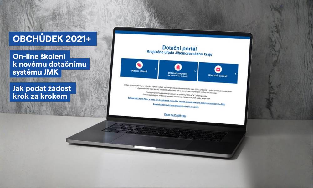 📢 Jihomoravský kraj spouští nový dotační systém. Pro zájemce o podání žádosti kraj pořádá on-line školení, ve kterém si krok za krokem ukážeme: ✔️ jak podat žádost v novém systému, ✔️ jak se orientovat v aplikaci, ✔️ jak pracovat s formuláři a jednotlivými částmi žádosti, ✔️ doporučené postupy při vyplňování, ✔️ nejčastější chyby a jak se jim vyhnout. 📅 Termíny seminářů: 🔹 4. 6. 2026 | 14.00–15.30 https://teams.microsoft.com/meet/352284077412173?p=XgTATX78xGp2Bqr4tX 🔹 9. 6. 2026 | 9.00–10.30 https://teams.microsoft.com/meet/331372714695782?p=Melk1BNPCKKCVYeaSh 🎥 Nemůžete se zúčastnit? Záznam semináře i uživatelská příručka budou následně dostupné na Dotačním portálu JMK.