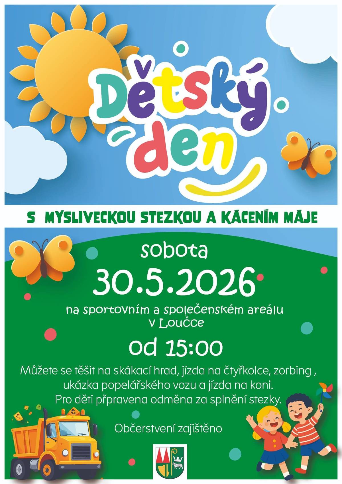 Dětský den - sobota 30.05.2026 od 15:00 hod.