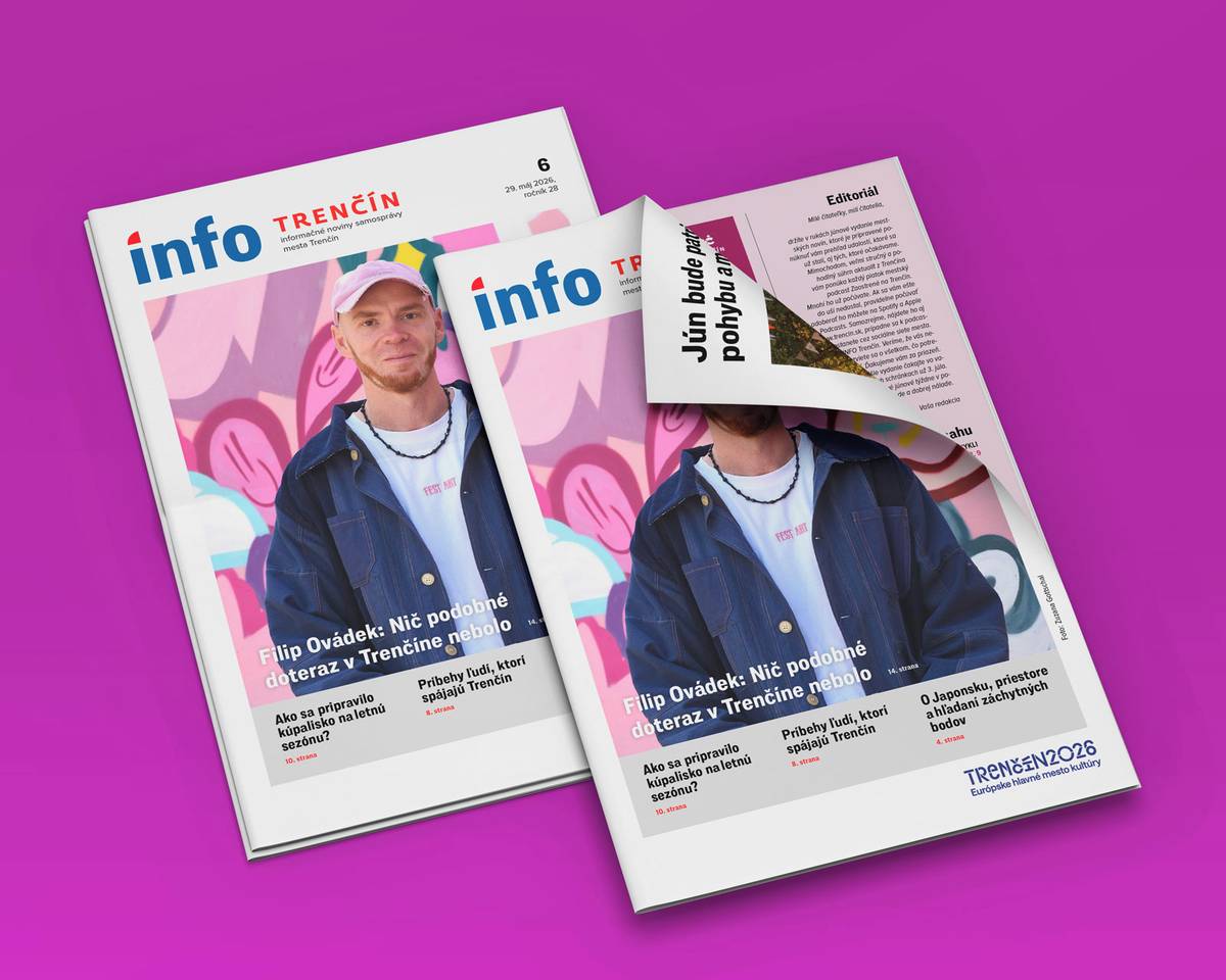 V týchto dňoch sa do poštových schránok dostáva júnové vydanie mestských informačných novín mesta Trenčín. Ich distribúciu majú na starosti kolportéri spoločnosti Pardon. Ak noviny do utorka 2. júna 2026 nedostanete a chceli by ste ich mať, napíšte alebo zatelefonujte do redakcie na info@trencin.sk alebo 032 6504 287. Čo v júnovom čísle INFO TRENČÍN nájdete? Prehľad [...]Čítať viac...