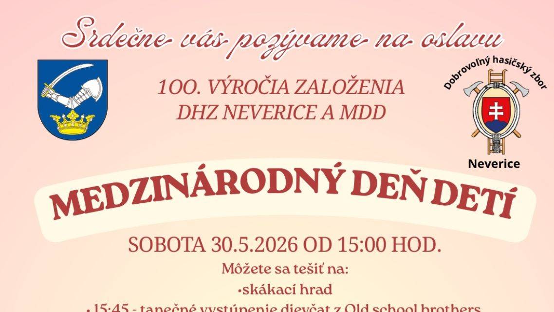 Zajtra, 30.5.2026 od 15.00 h