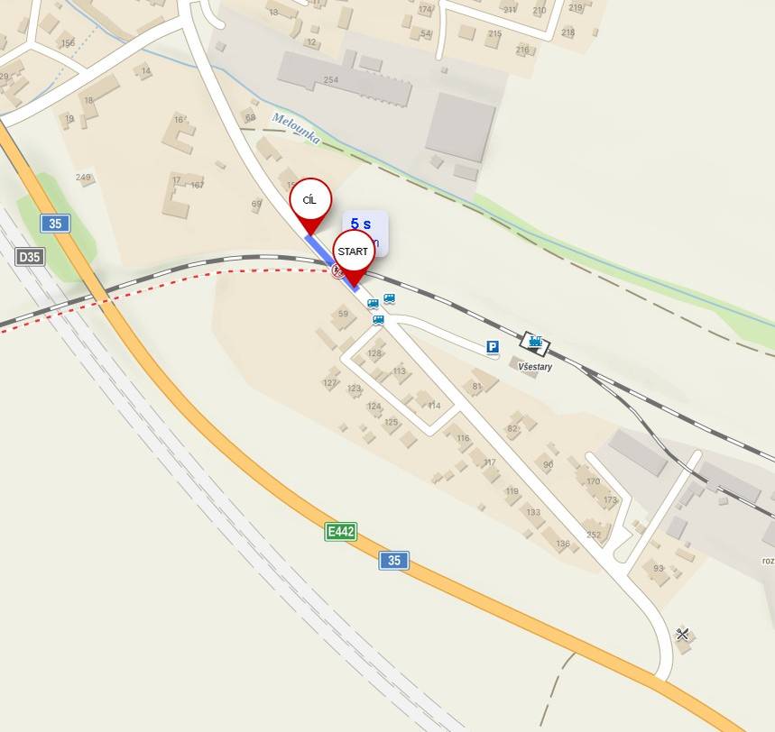 Informujeme občany o uzavírce silnice III/03535 v místě žel. přejezdu P5380 – Všestary v k. ú. Všestary z důvodu opravy železničního přejezdu.