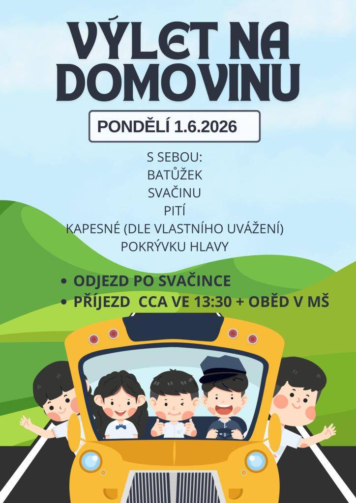 Výlet - sportovní areál Domovina