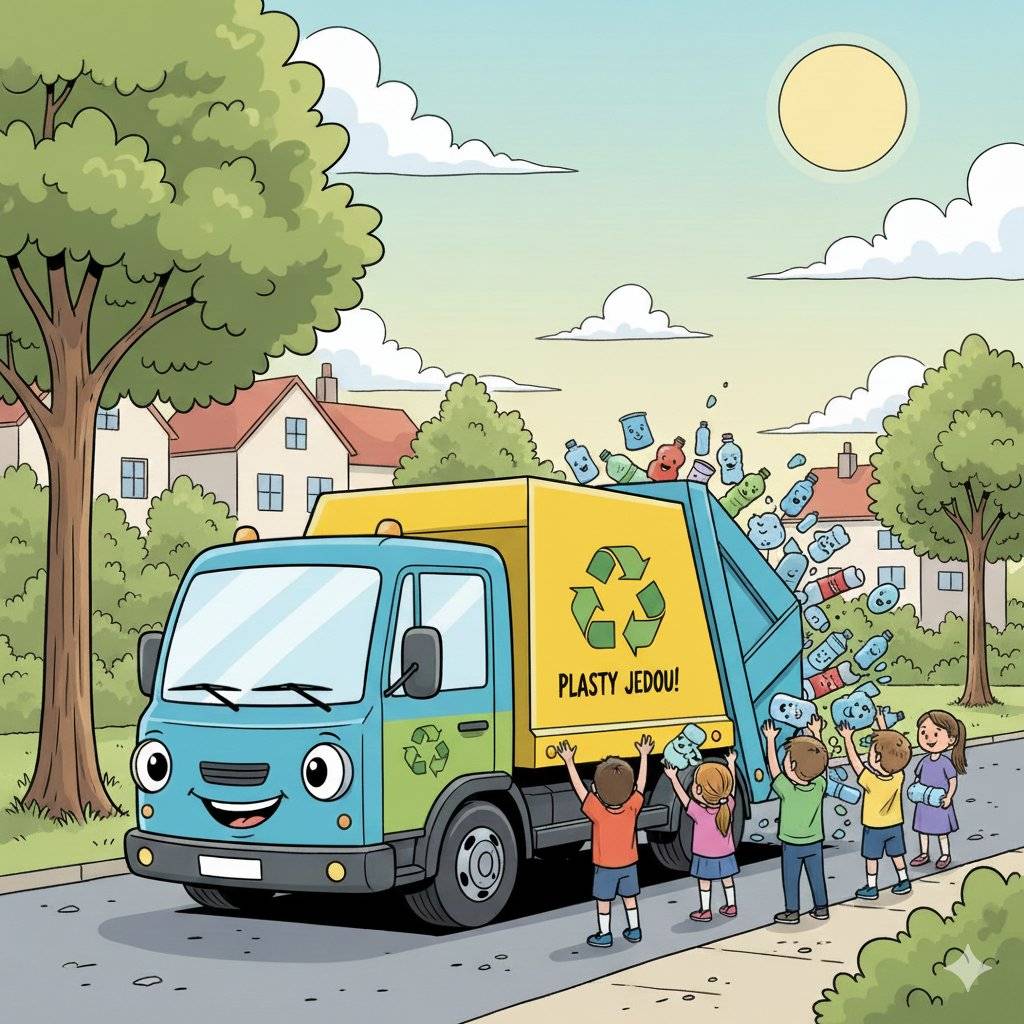 V PÁTEK SVOZ PLASTŮ - VYTÁHNOUT POPELNICI