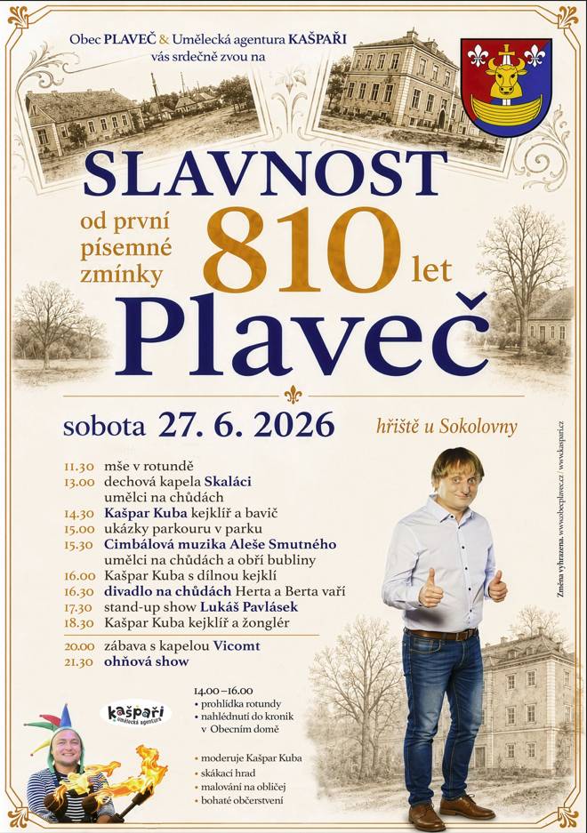 koná se na hřišti u Sokolovny v sobotu 27.6.2026