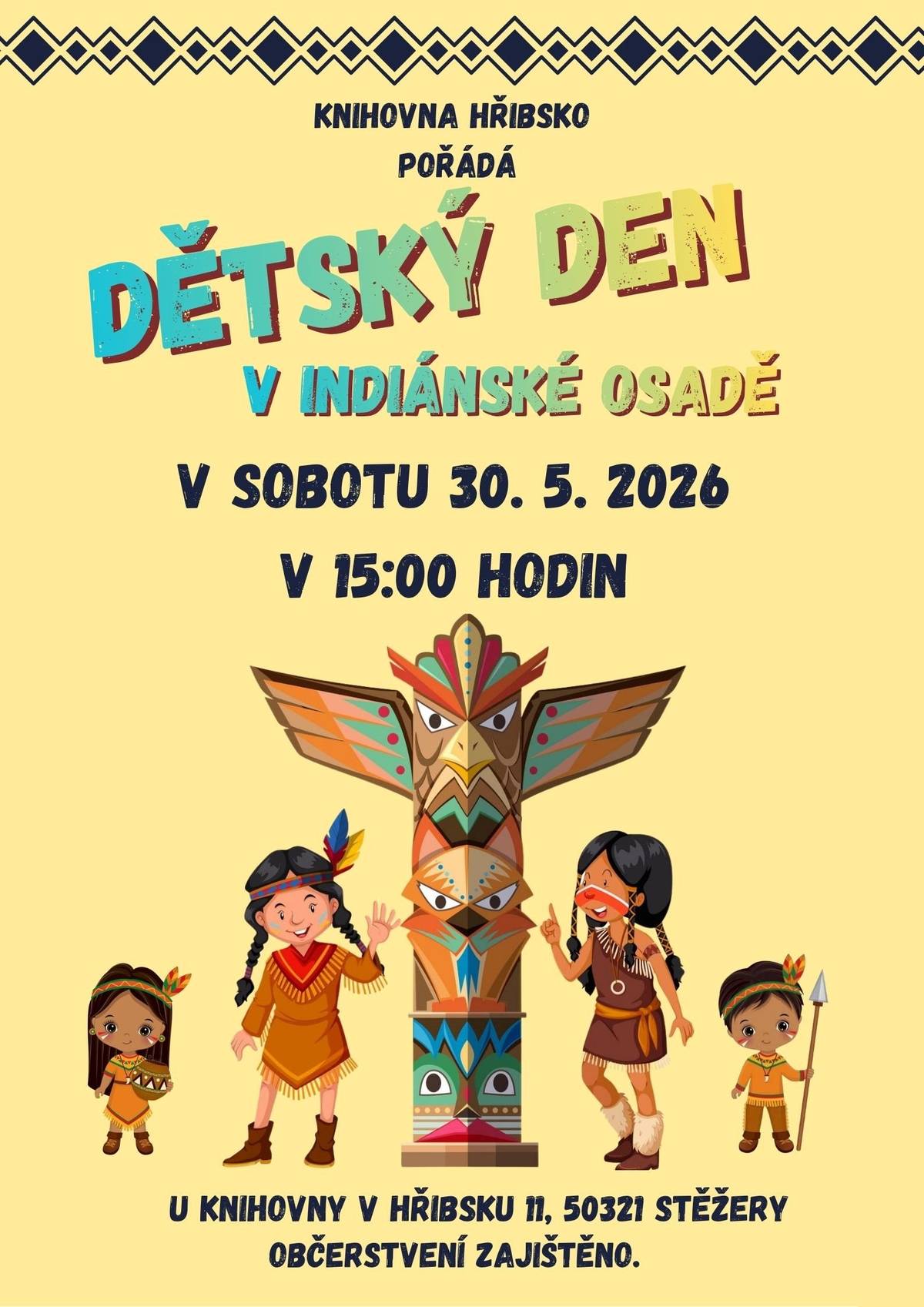 Zveme Vás na DĚTSKÝ DEN do Hřibska.