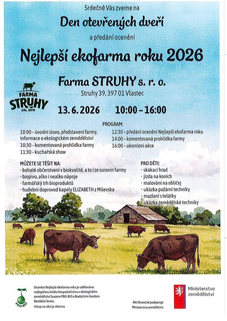 Nejlepší ekofarma roku 2026