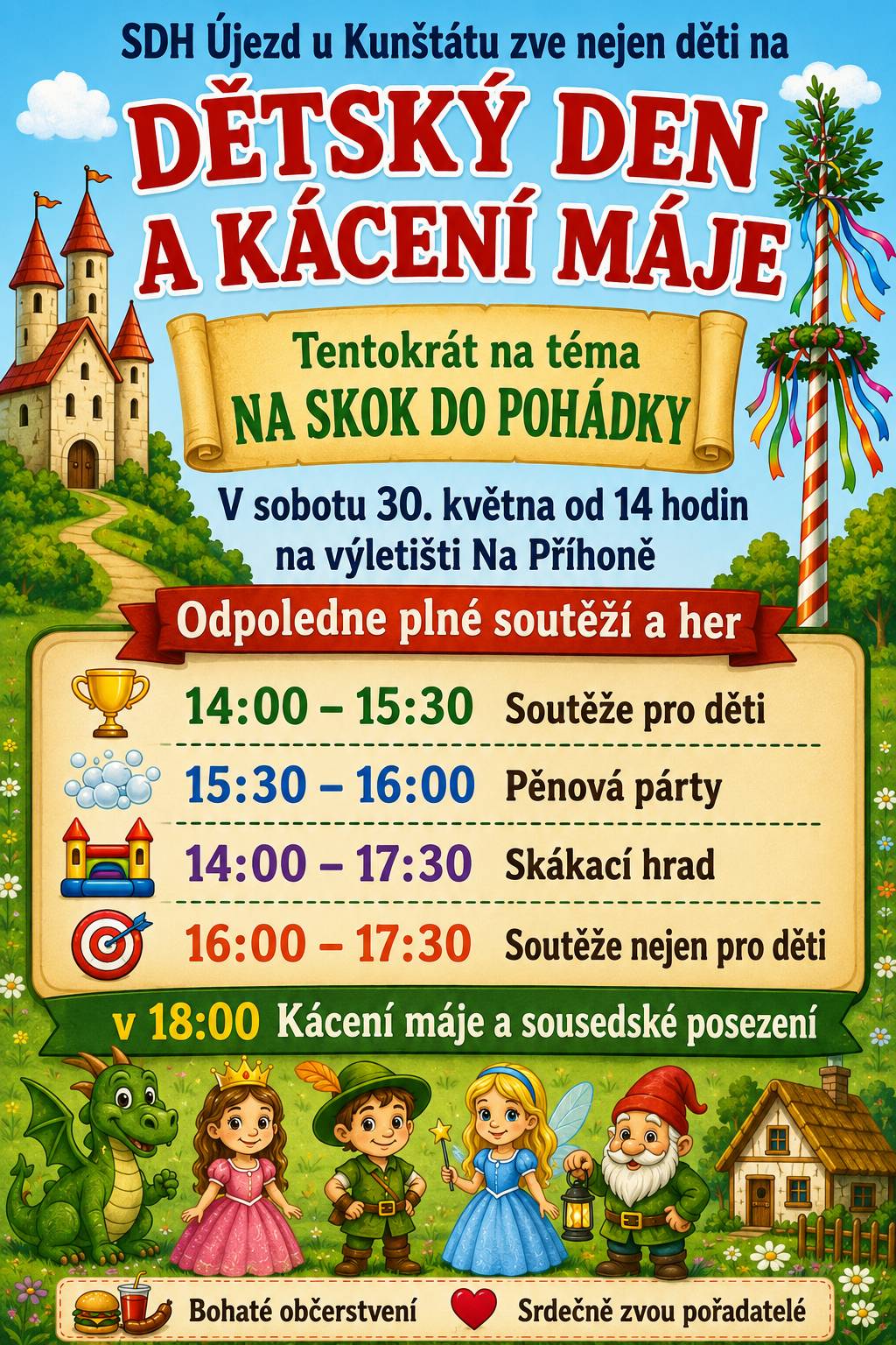 DĚTSKÝ DEN A KÁCENÍ MÁJE