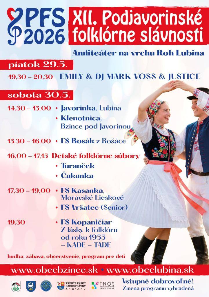 XII. Podjavorinské folklórne slávnosti