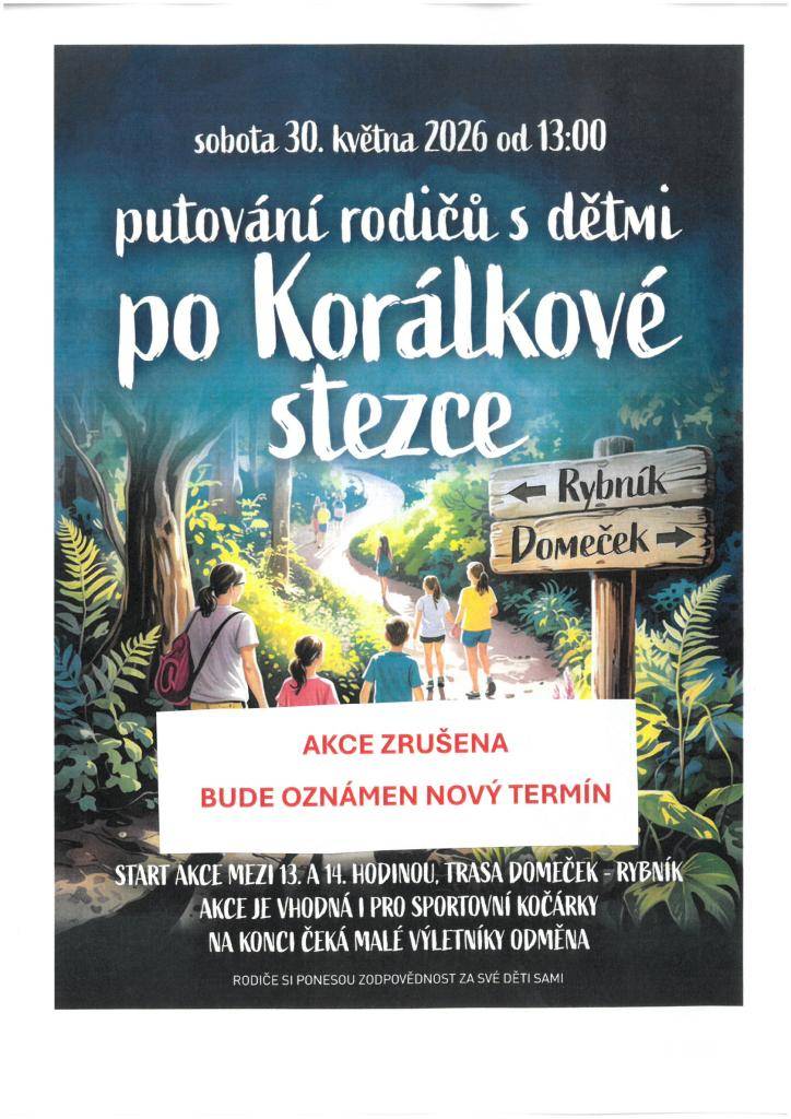 KORÁLKOVÁ STEZKA - AKCE ZRUŠENA