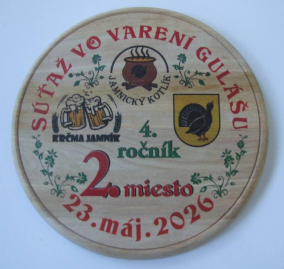 dňa 23.05.2026 sa v susednej obci Jamník uskutočnil 5 ročník súťaže vo varení gulášu. Zástupcovia našej obce sa súťaže zúčastnili už tretí krát a v tomto ročníku skončili na druhom mieste.