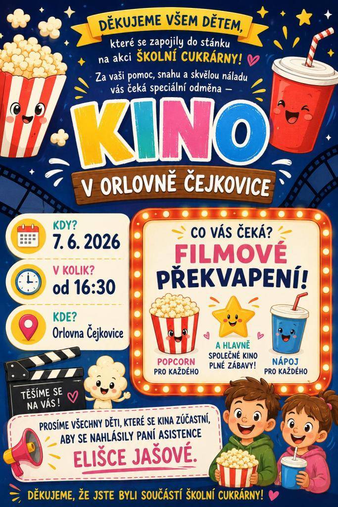 Kdy: 7.6.2026 od 16:30  Kde: Orlovna Čejkovice