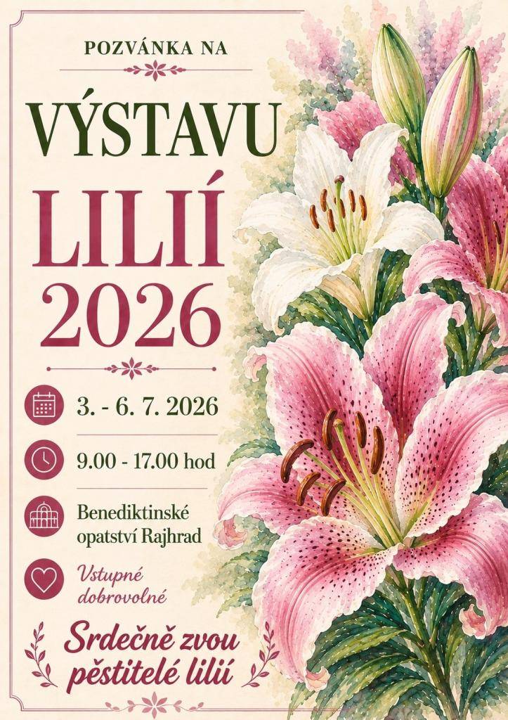 Pozvánka na výstavu lilií 2026