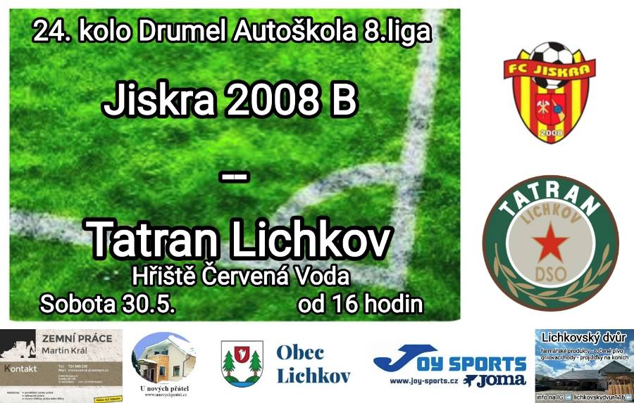 V sobotu odehraje Tatran další utkání v nedaleké Červené Vodě proti rezervě Jiskry 2008, ta momentálně okupuje s 15 body předposlední místo tabulky.