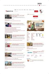 Homepage Seznam.cz v roce 2023