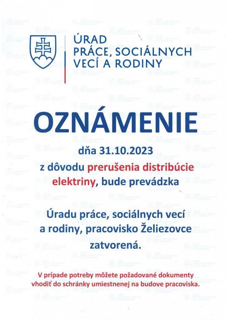 Oznámenie- Értesítés
