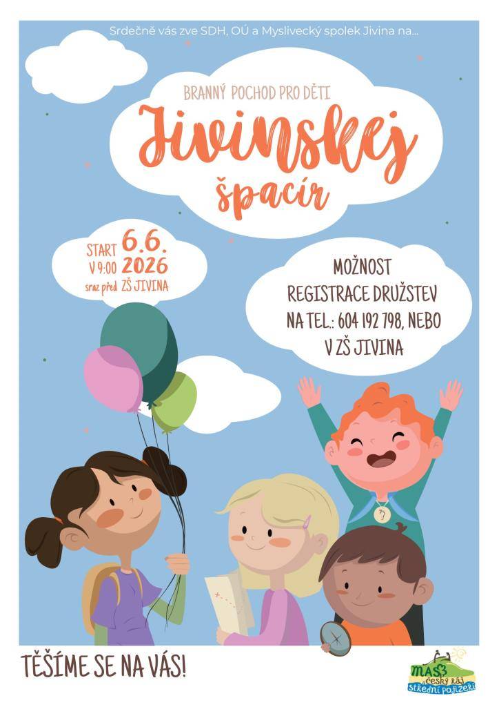 Jivinskej špacír 6.6.2026 od 9.00 hod