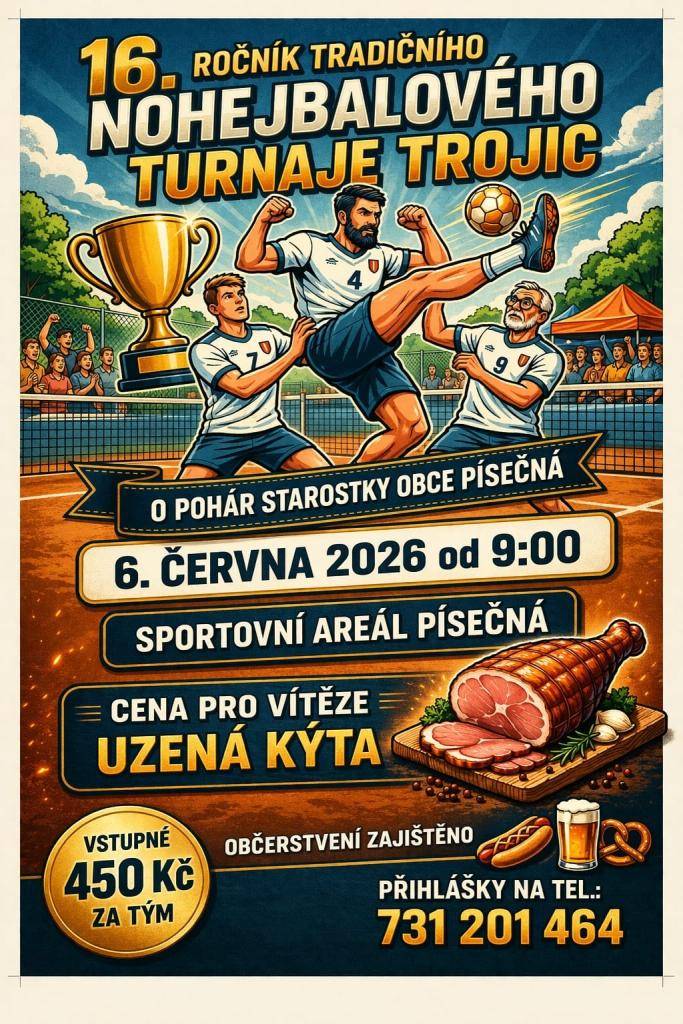 Nohejbalový turnaj trojic
