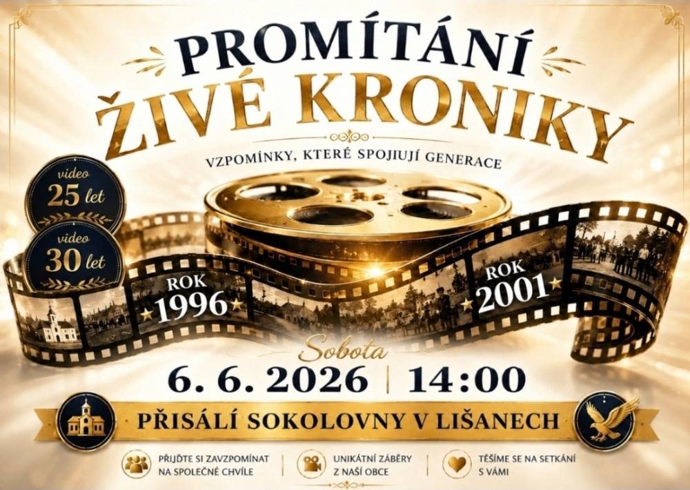 Promítání živé kroniky při akci Lišanské bobule, které pro vás připravila Ing. Miloslava Nováková