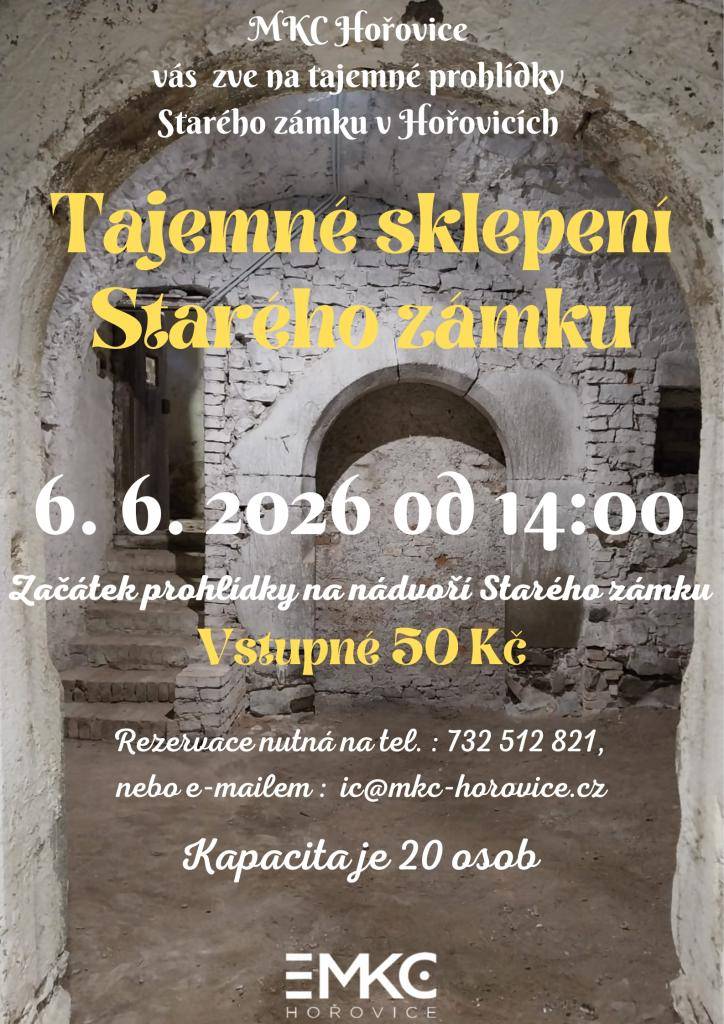 prohlídka tajemných sklepení Starého zámku v Hořovicích
