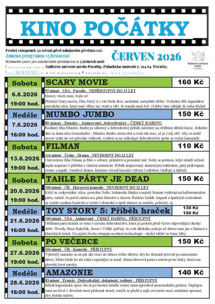 Program na měsíc červen 2026