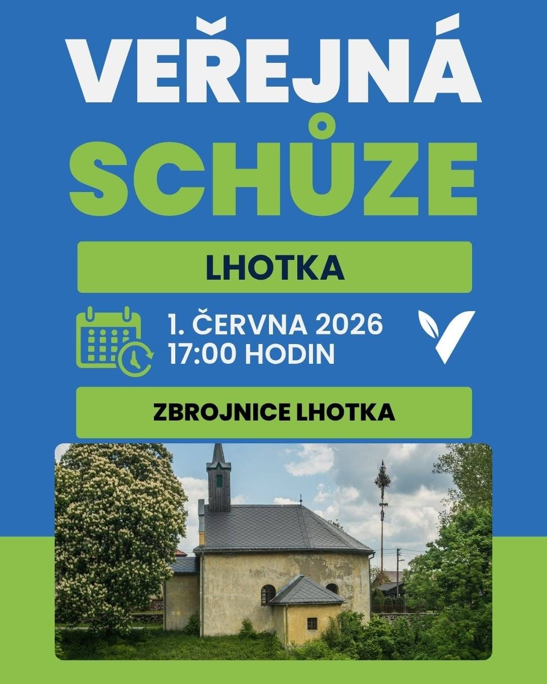 V pondělí 1. června od 17 hodin se v hasičské zbrojnici uskuteční veřejná schůze s obyvateli Lhotky.  Přijďte diskutovat se zástupci města.