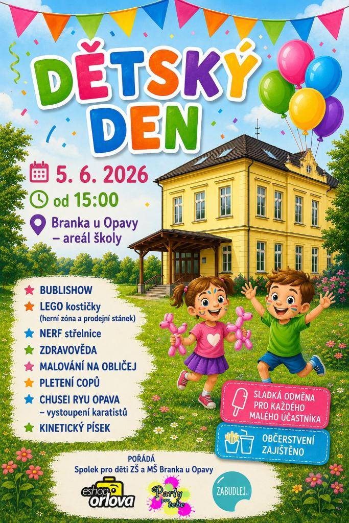 od 15 hod v areálu ZŠ Branka