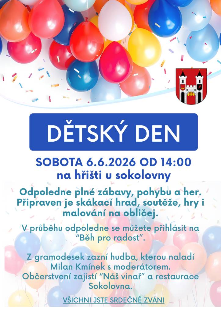 6.6.2026 od 14:00  hřiště u sokolovny ve Smidarech