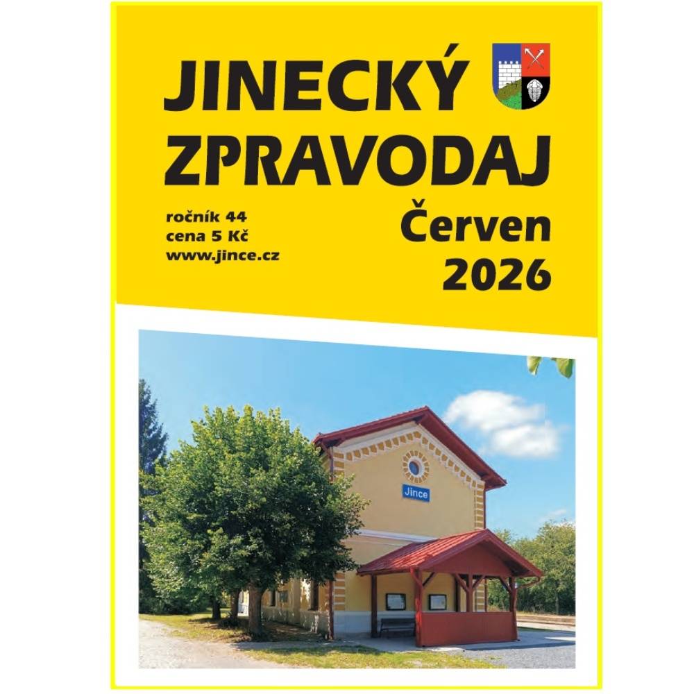 Z obsahu: Pozvánky na kulturní a společenské akce (Jinecké slavnosti, Jinecký kros, týden řemesel u hutě Barbora, rybářské závody dětí aj.), informace z činnosti organizací a spolků, ze života školy, info z knihovny atd.