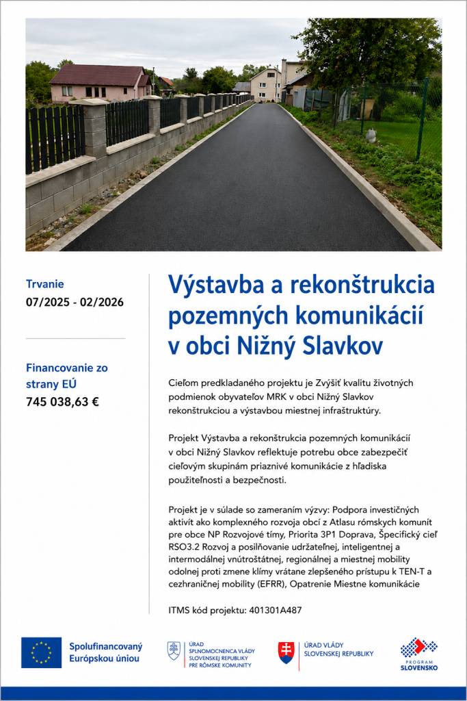 Výstavba a rekonštrukcia pozemných komunikácií