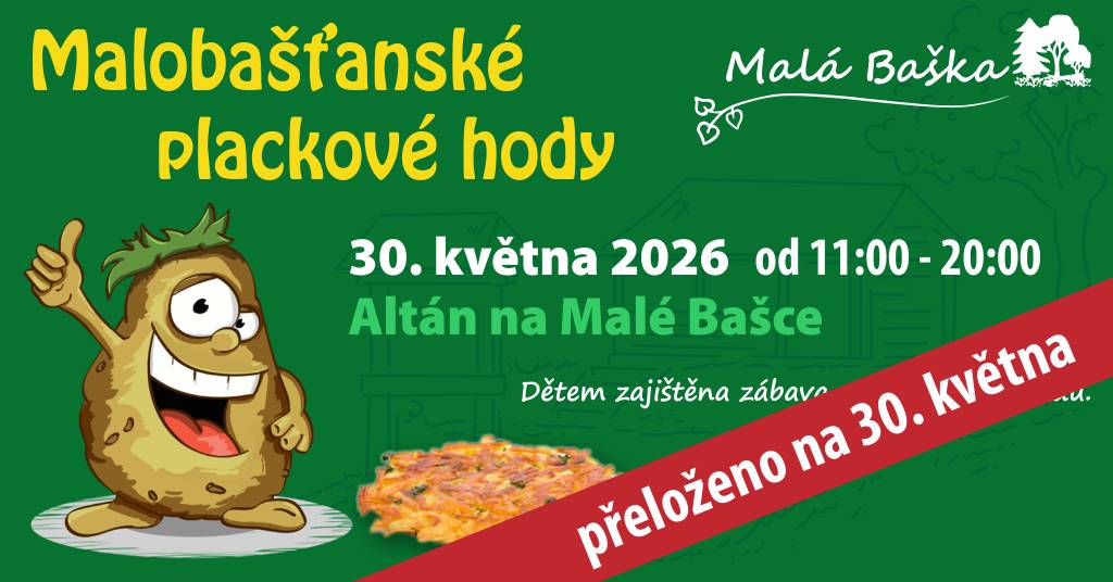 Už zítra Plackové hody v altánu na Malé Bašce. Akce se koná za každého počasí. A v neděli Dětský den U Čendy v Hodoňovicích. Krásný slunečný víkend.