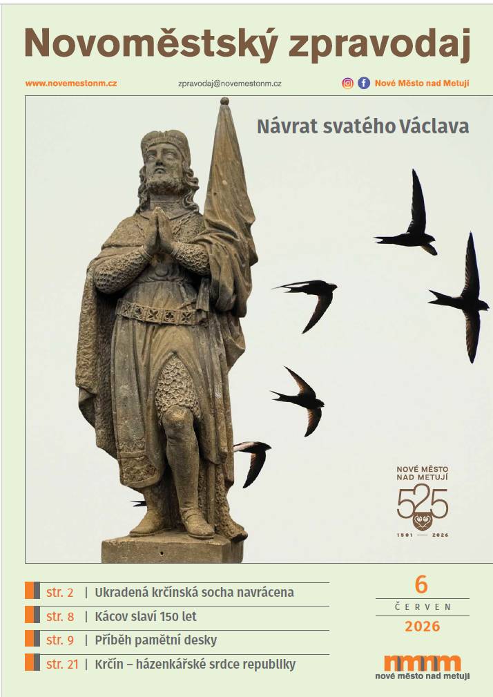 Právě vychází červnové vydání Novoměstského zpravodaje roku 2026.
