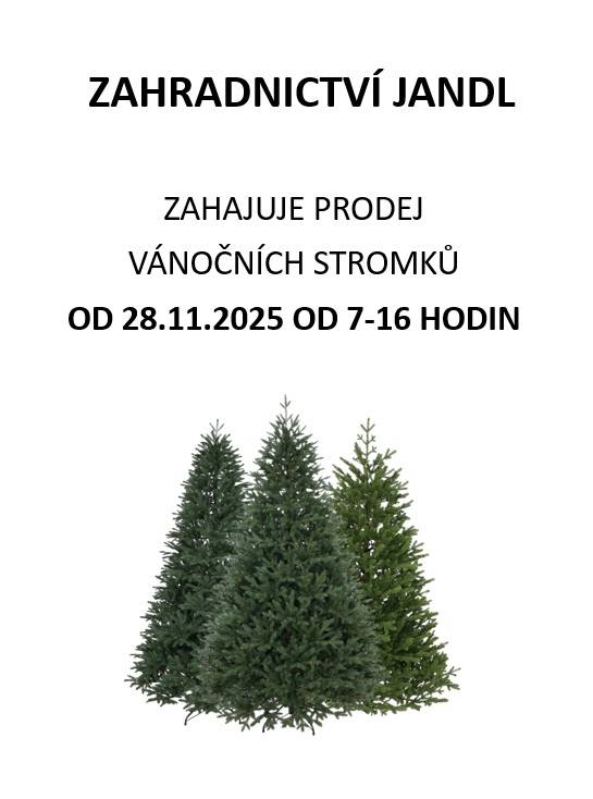 PRODEJ ZAHÁJEM OD 28.11.2025 OD 7-16 HODIN