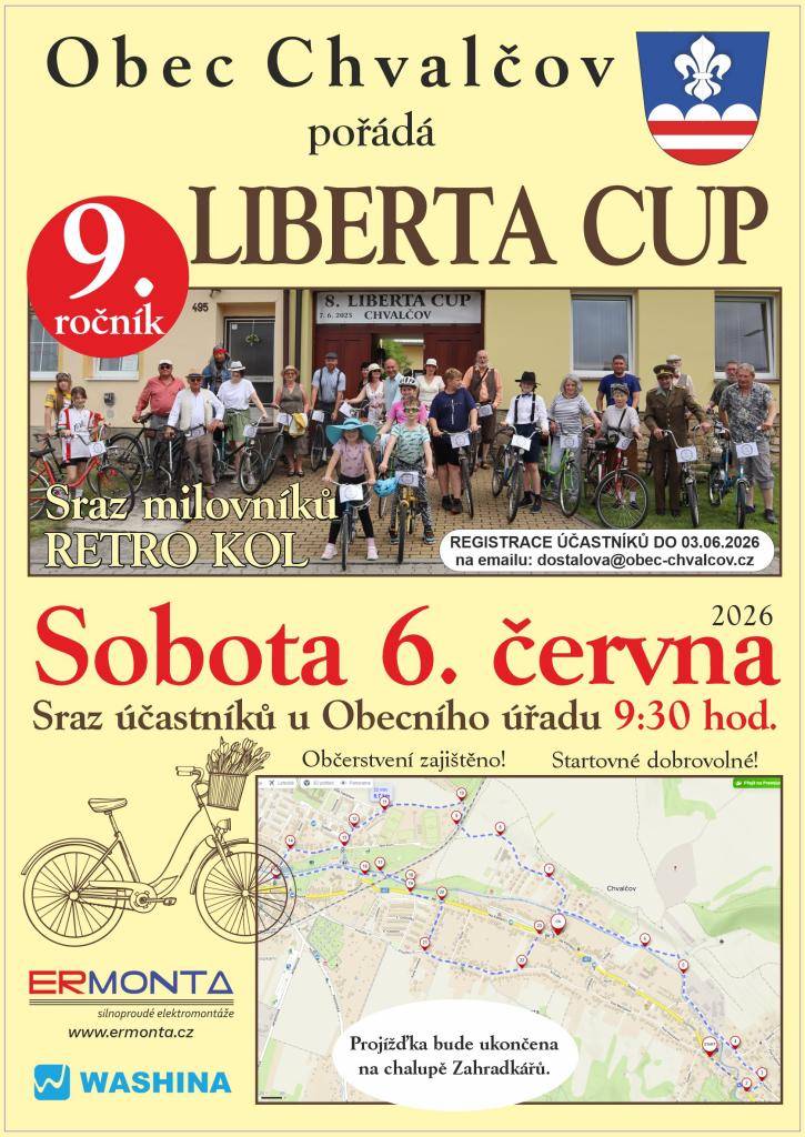 start v areálu za OÚ v 9:30, startovné dobrovolné, občerstvení zajištěno na Chalupě Zahrádkářů