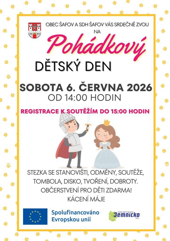 Pohádkový dětský den 06.06.2026 od 15:00