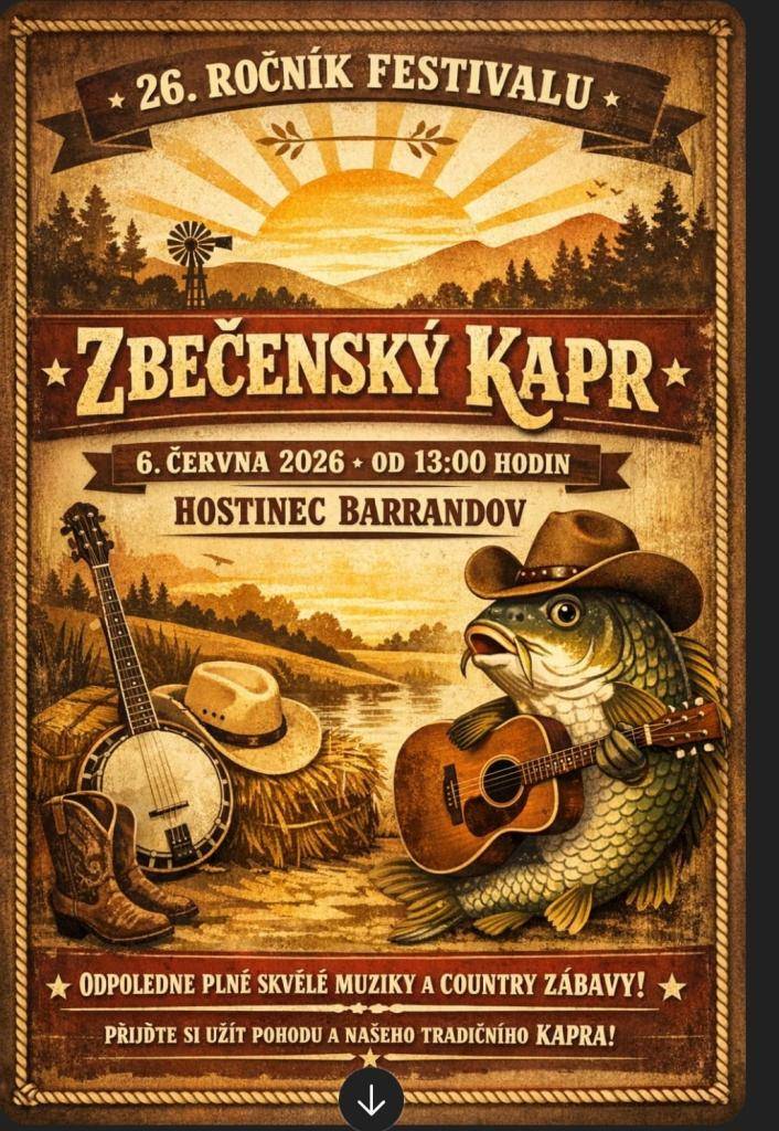 Pořadatelé Vás srdečně zvou na již 26. ročník festivalu, kde si užijete skvělou country muziku!