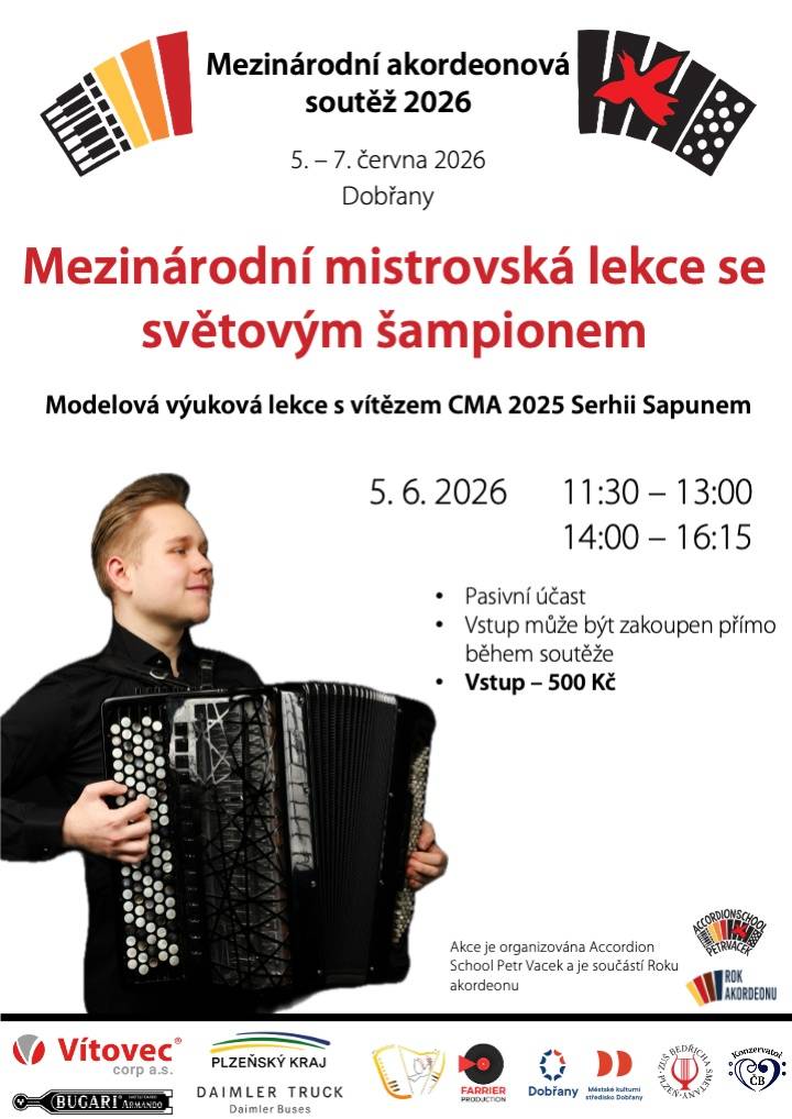 Modelová výuková lekce s vítězem CMA 2025 Serhii Sapunem.