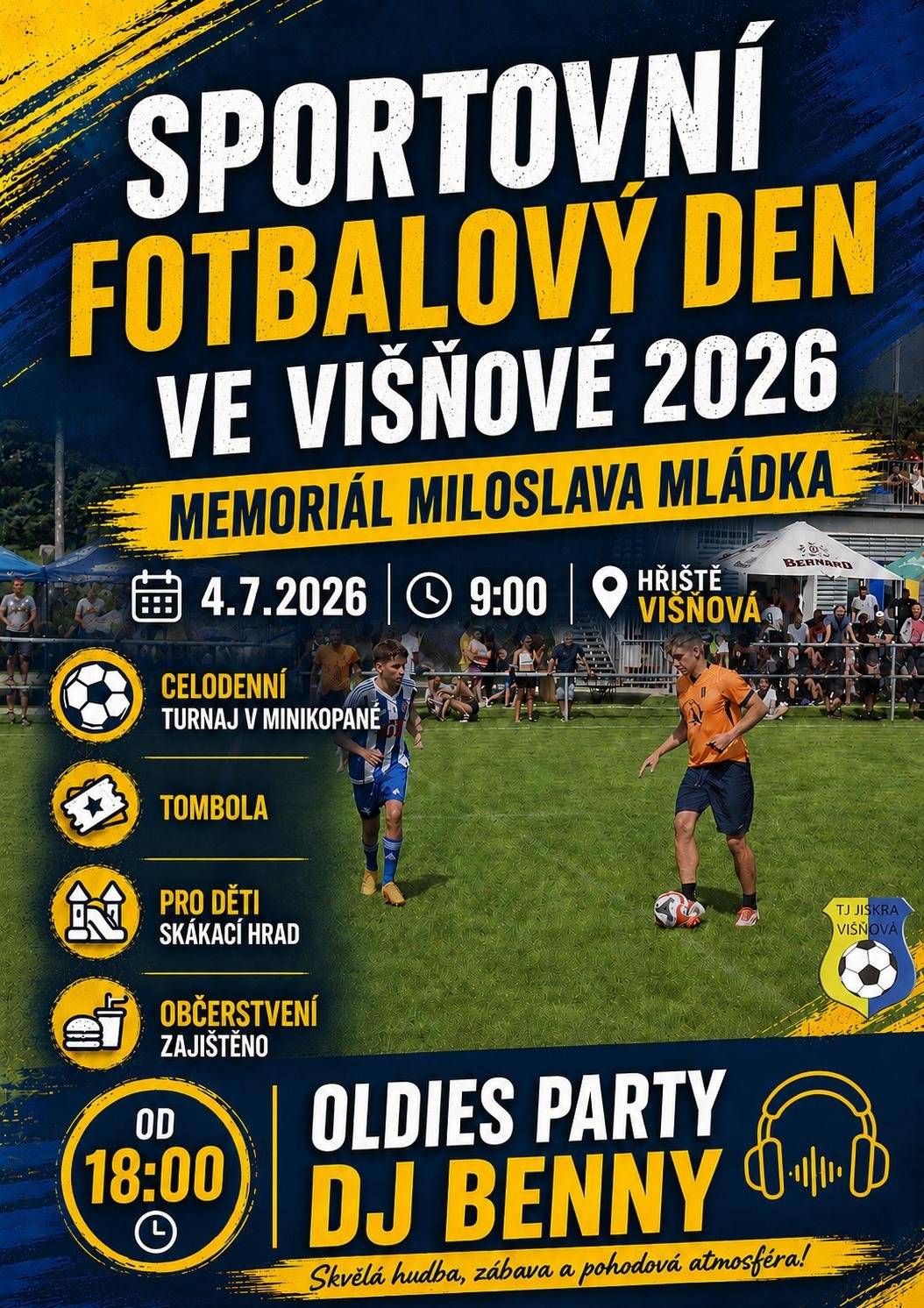 fotbalové hřiště TJ Jiskra Višňová