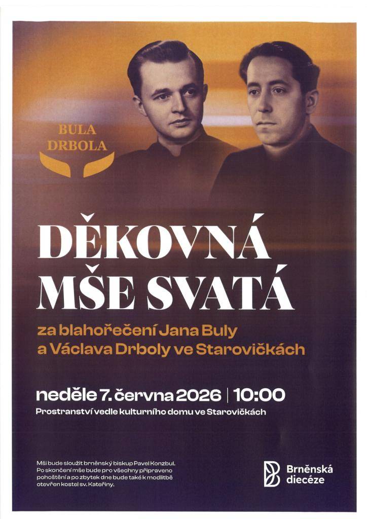 V 9:15 hod. začíná modlitba růžence prokládaná písněmi chval.  Možnost parkování přímo na fotbalovém hřišti v blízkosti areálu kulturního domu.