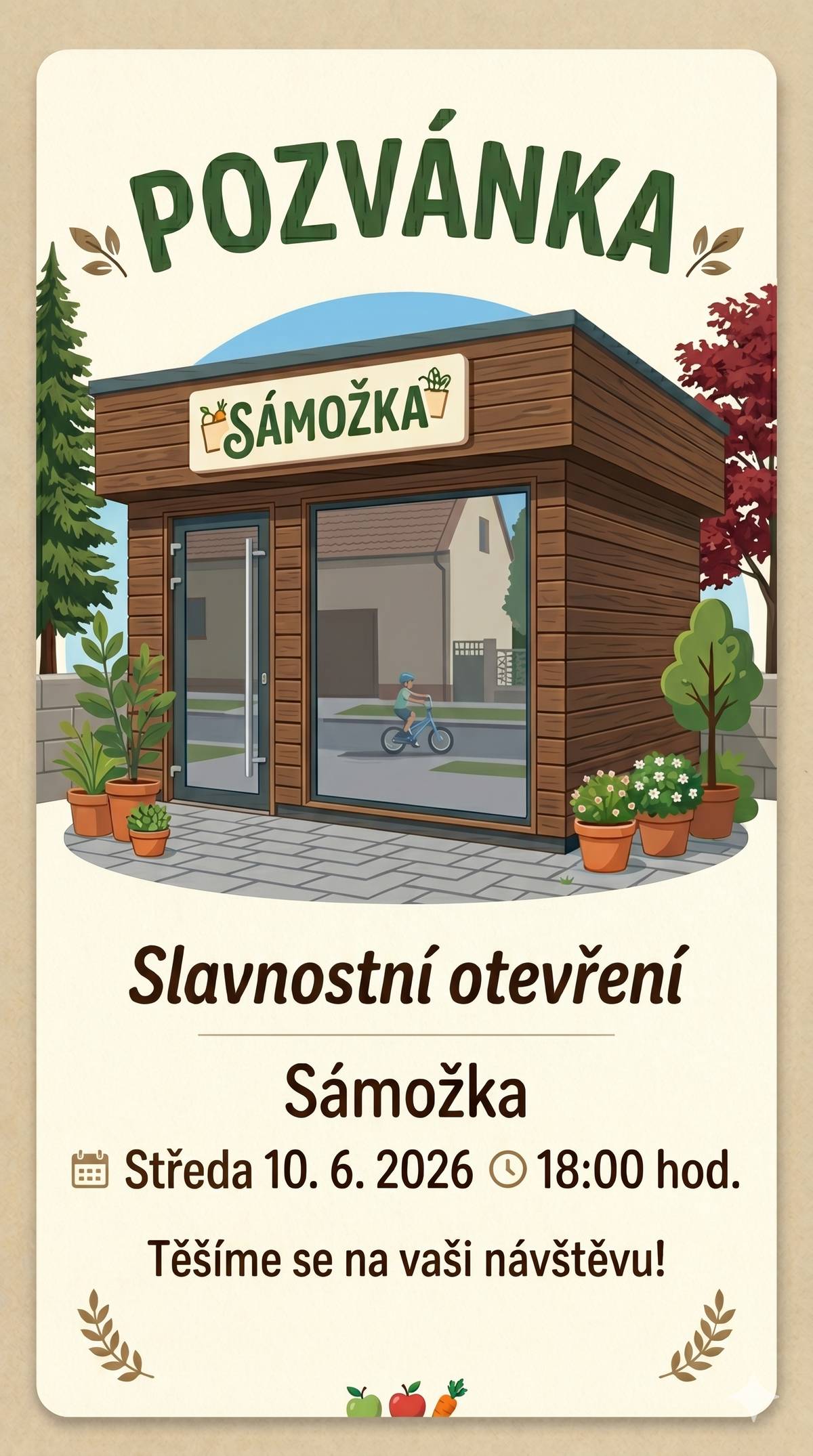Vážení občané, jste srdečně zváni na slavnostní otevření Sámožky Popovice, které se uskuteční ve středu 10. 6. v 18 hod.  Přístupové čipové karty je možno vyzvednout již nyní na OÚ oproti vratné záloze 100 Kč. Vždy v pondělí 18-20, jindy po tel. domluvě na 604 484 483.