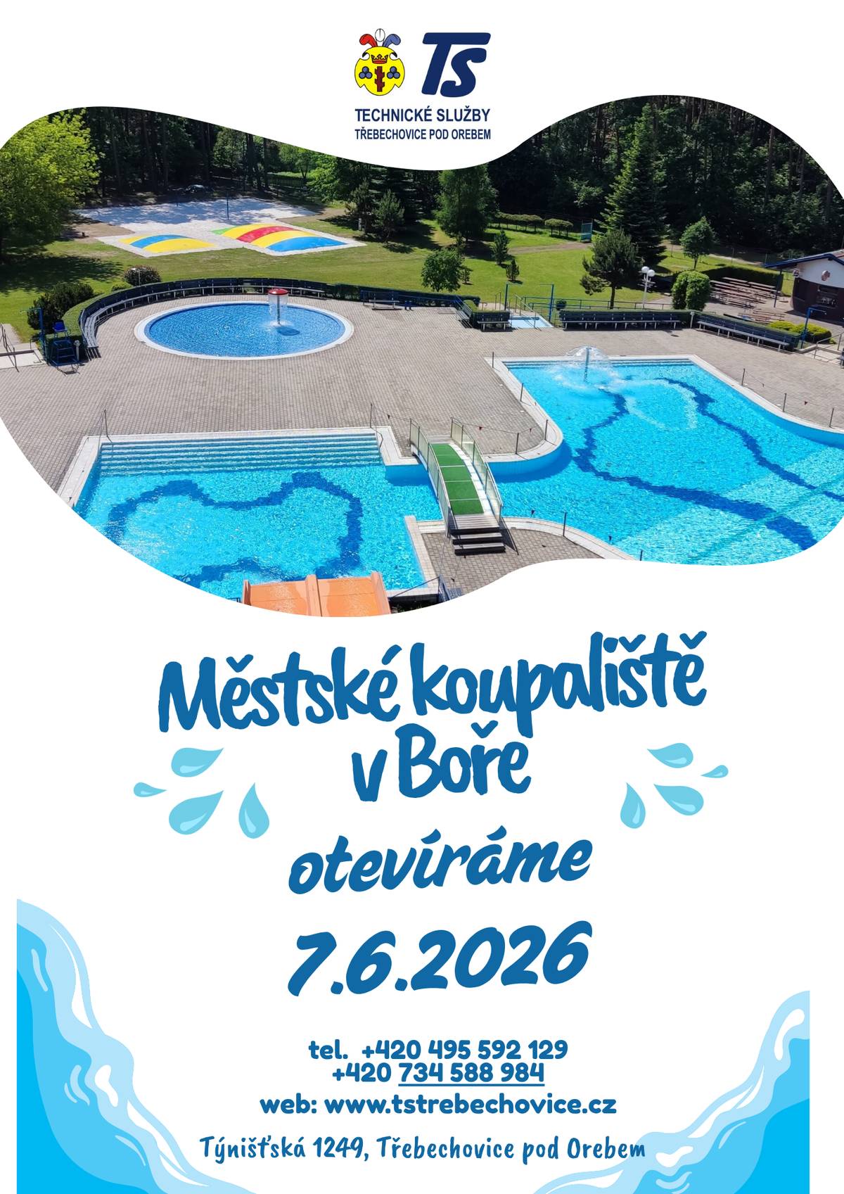 Otevření koupaliště v Boře