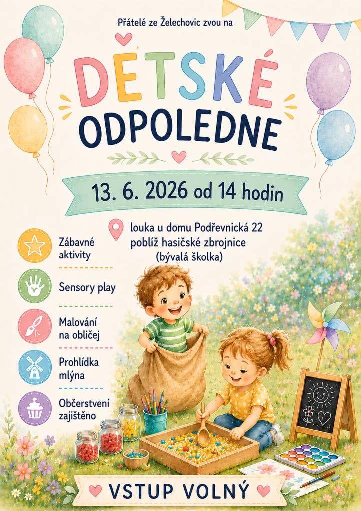 13.6.2026 od 14:00 u bývalé MŠ
