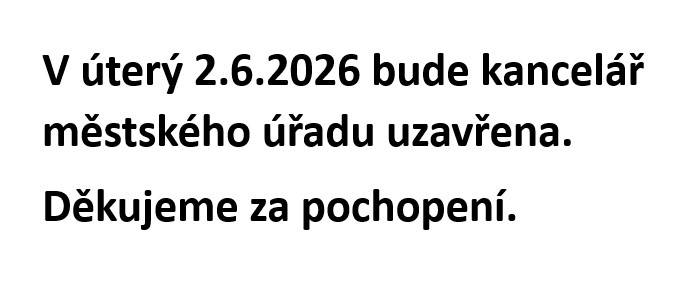 Uzavření kanceláře MěÚ