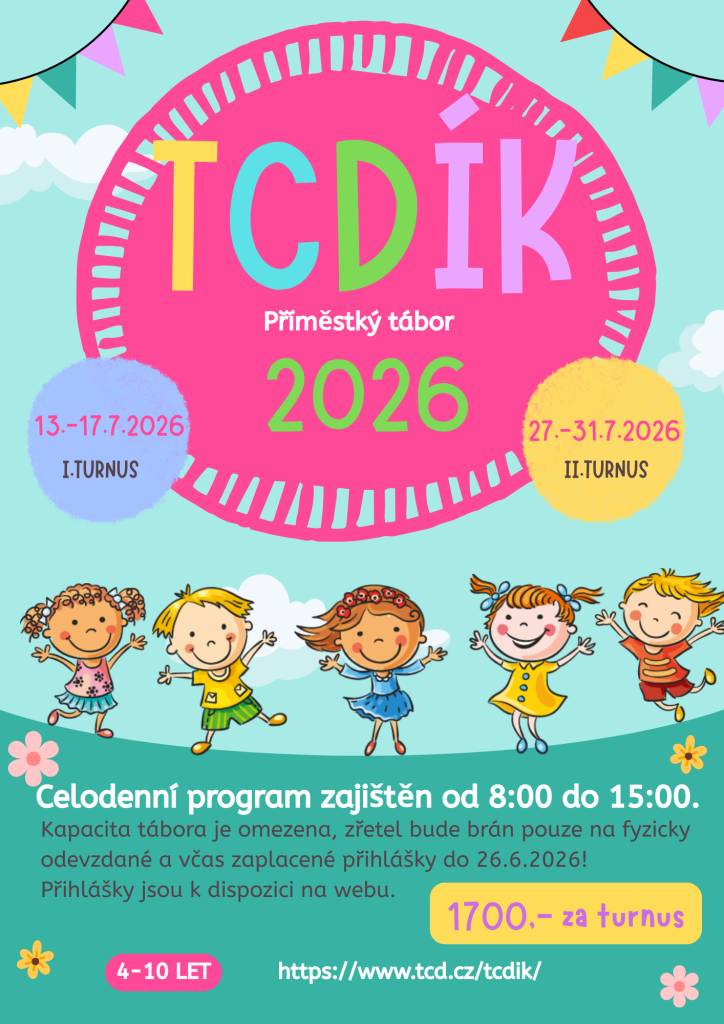 Informace k TCDíku naleznete na plakátu a webových stránkách  TURISTCENTRA Dvorce.