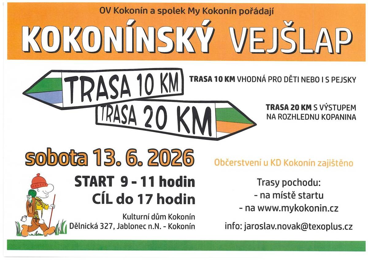OV KOKONÍN A SPOLEK MY KOKONÍN POŘÁDAJÍ  KOKONÍNSKÝ VEJŠLAP