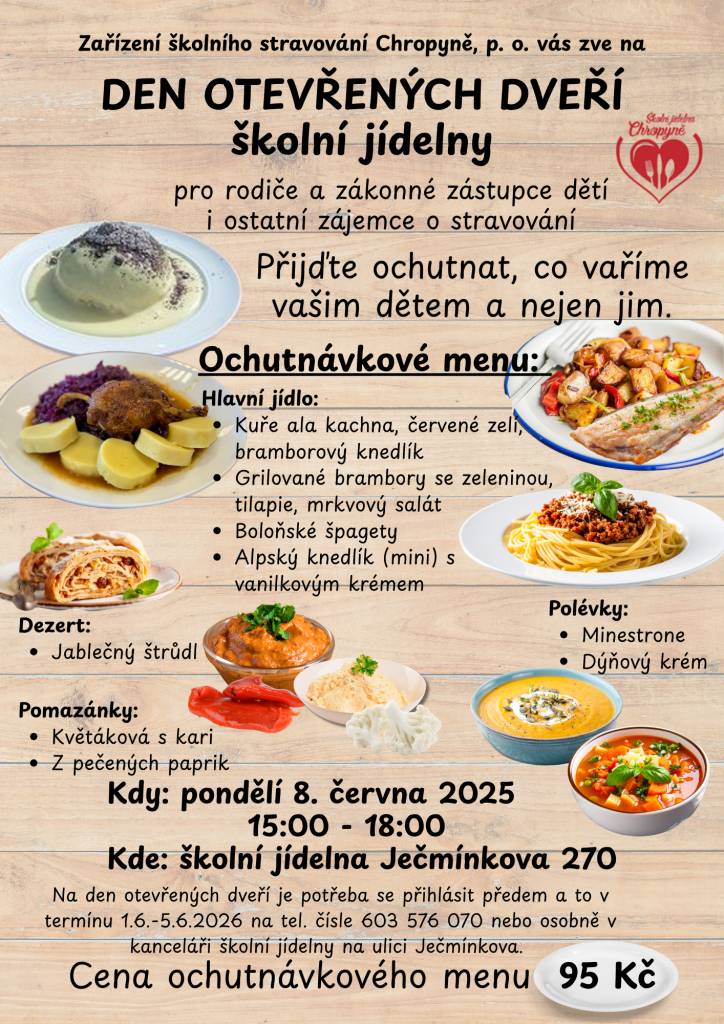 Den otevřených dveří školní jídelny