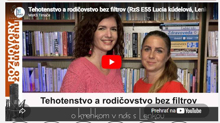 Tehotenstvo a rodičovstvo bez filtrov. O tehotenstve sa často hovorí ako o najkrajšom období v živote ženy. Ale čo ak to tak nie je? Čo ak sa namiesto nekonečného šťastia objavia obavy, neistota, únava či pocit, že nezapadáte do predstavy „dokonalej budúcej mamy“? V novej epizóde podcastu Rozhovory zo suterénu otvárame tému tehotenstva a rodičovstva úprimne a bez prikrášľovania. Hovoríme o tom, ako toto obdobie prežívajú ženy, ale aj muži. Kedy si budúci oteckovia začínajú vytvárať vzťah k dieťaťu? Čo prežívajú oni a prečo sa o tom tak málo rozpráva? Očakávania verzus realita. Radosti aj pochybnosti. Emócie, o ktorých sa často mlčí. Ak máte deti, čakáte bábätko alebo vás táto téma jednoducho zaujíma, táto epizóda vám možno ukáže, že nie ste sami vo svojich pocitoch. Vypočujte si novú časť podcastu Rozhovory zo suterénu a dajte nám vedieť, aká bola vaša skúsenosť. Pretože rodičovstvo bez filtrov je stále rodičovstvo. A každý príbeh je iný. #RozhovoryZoSuterénu #BezFiltrov #Tehotenstvo #Rodičovstvo #PodcastSlovensko https://mskstlmace.sk/tehotenstvo-a-rodicovstvo-bez-filtrov-rzs-e55-lucia-kudelova-lenka-valentiniova/