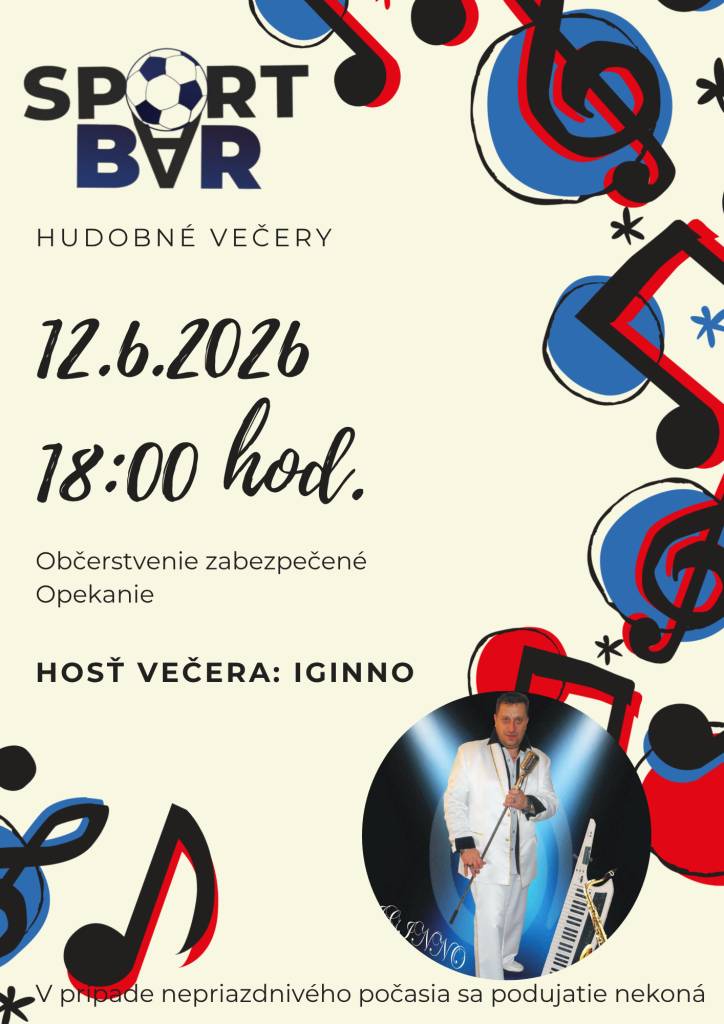 Príďte sa zabaviť v sobotu 12.júna do Šport baru
