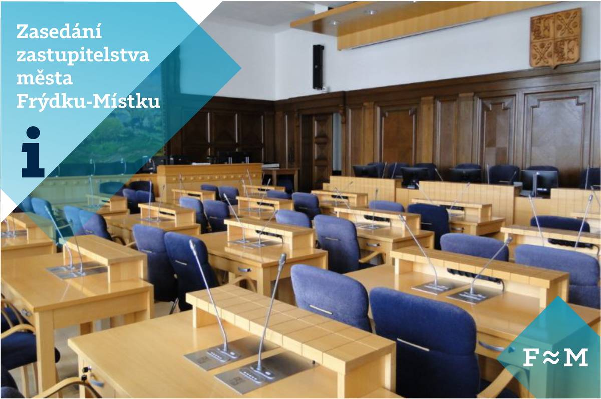 Ve středu 10. června 2026 se od 8 hodin ve velké zasedací místnosti magistrátu uskuteční 18. zasedání Zastupitelstva města Frýdku-Místku. Zasedání je veřejné. Přenos z místnosti lze sledovat také na obrazovkách v předsálí nebo na internetu prostřednictvím kanálu Youtube: www.frydekmistek.cz → On-line služby → Zasedání ZM on-line.