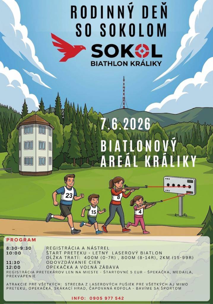 Letný laserový biatlon,, opekačka, voľná zábava